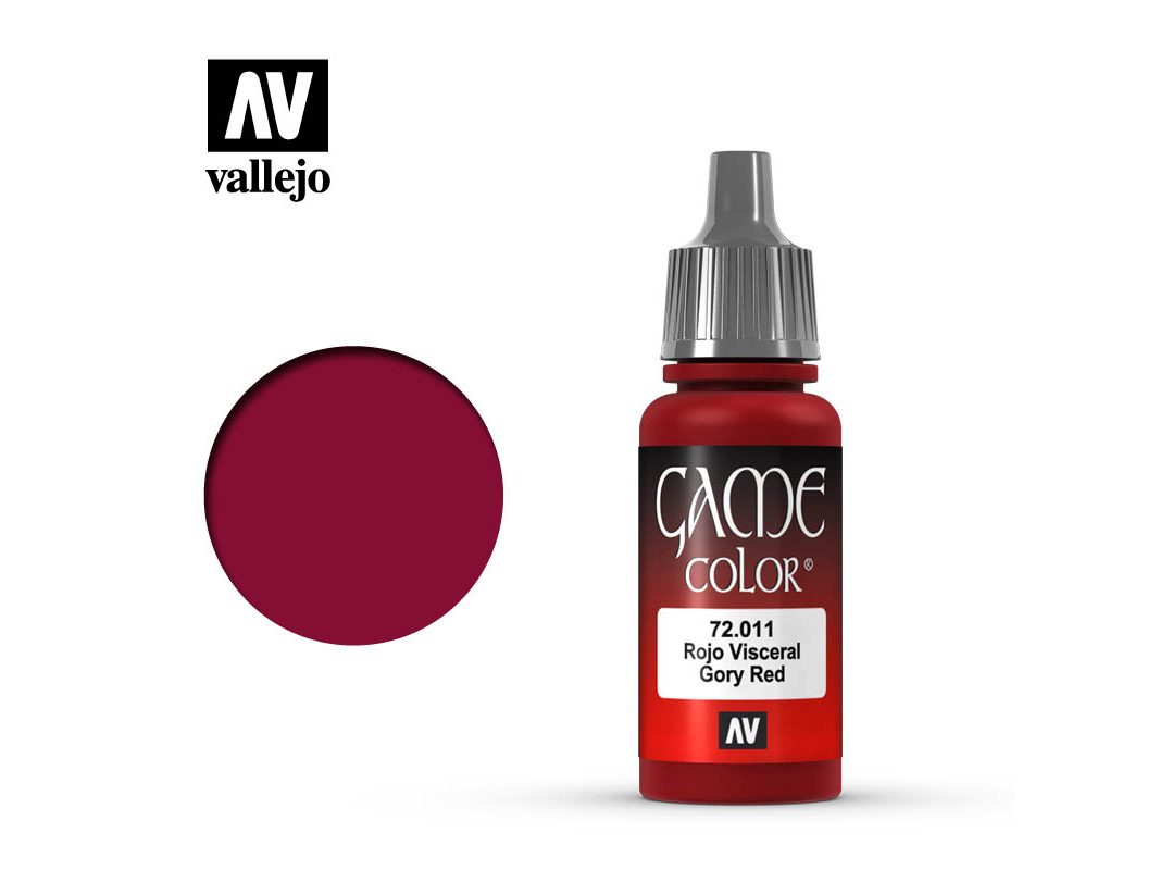Farbe Vallejo Game Color 72011 Gory Red (17ml)