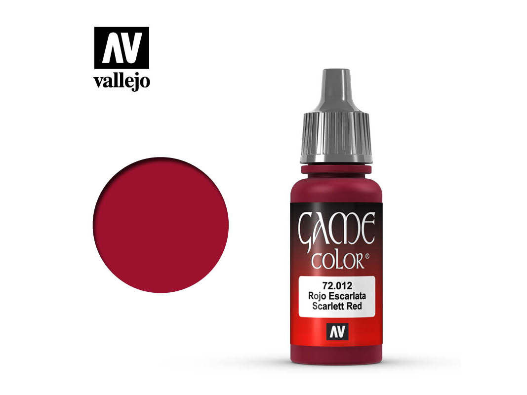 Farbe Vallejo Game Color 72012 Scarlett Red (17ml)