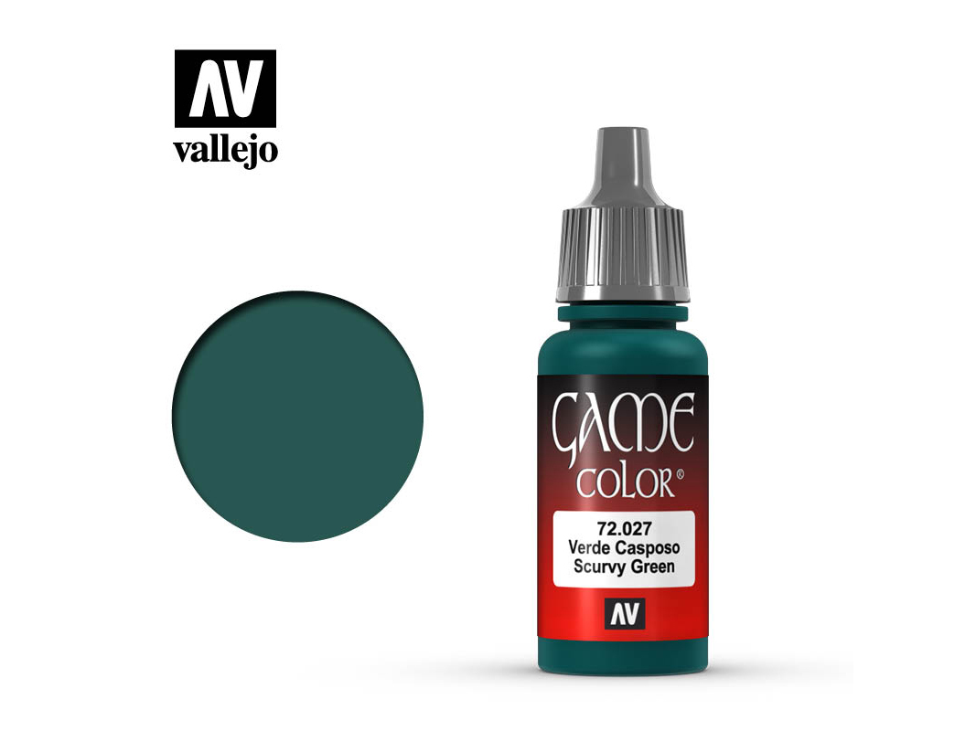 Farbe Vallejo Game Color 72027 Scurvy Green (17ml)