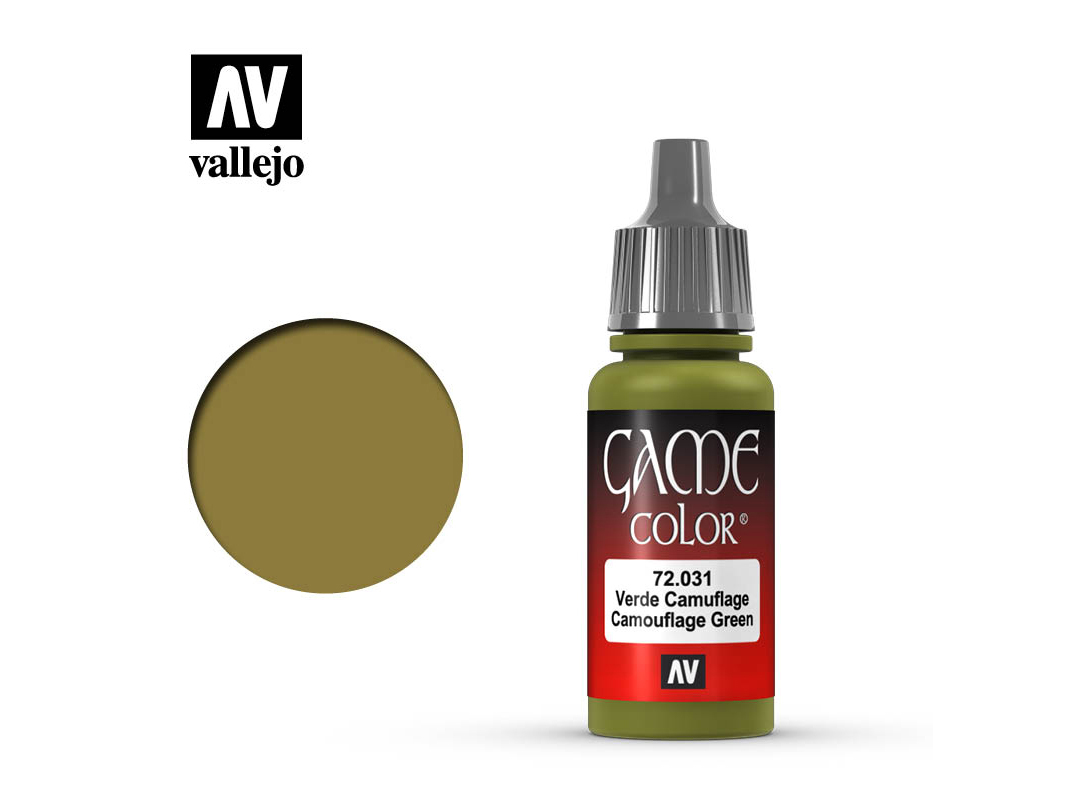 Farbe Vallejo Game Color 72031 Camouflage Green (17ml)