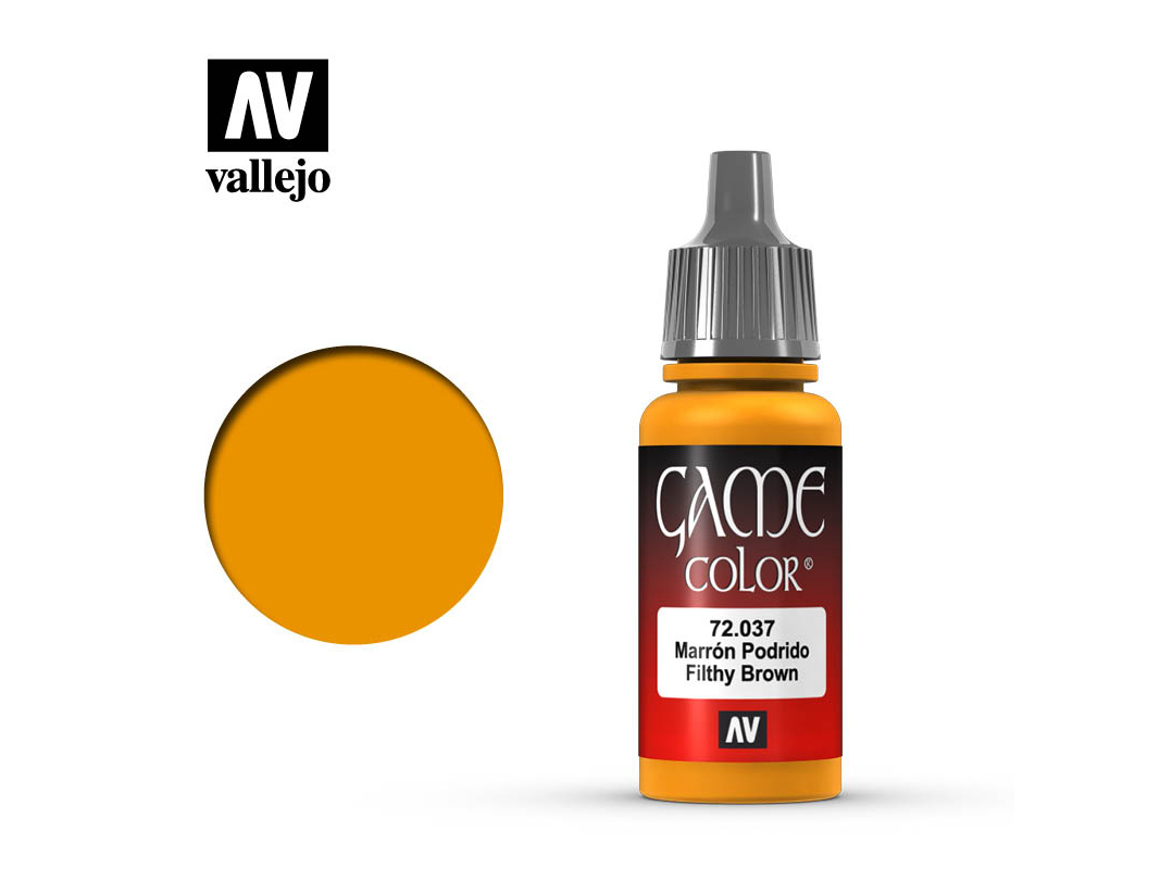 Farbe Vallejo Game Color 72037 Filthy Brown (17ml)