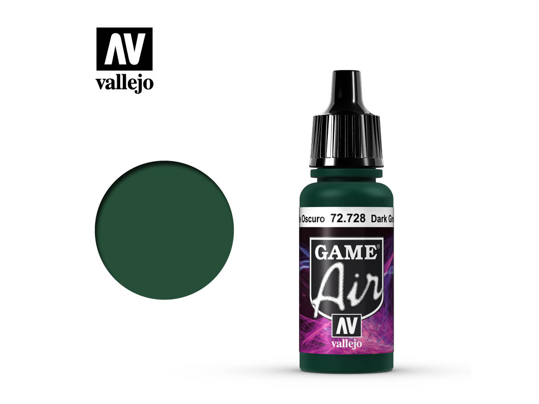 Farbe Vallejo Game Air 72728 Dark Green (17ml)