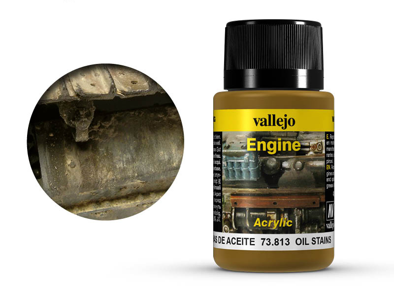 Vallejo Weathering Effects 73813 Oil Stains (40ml)