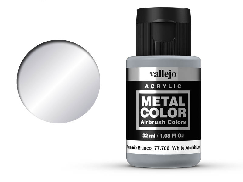 Farbe Vallejo Metal Color 77706 White Aluminium (32ml)