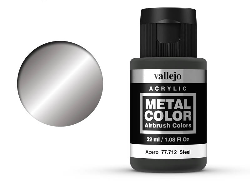 Farbe Vallejo Metal Color 77712 Steel (32ml)