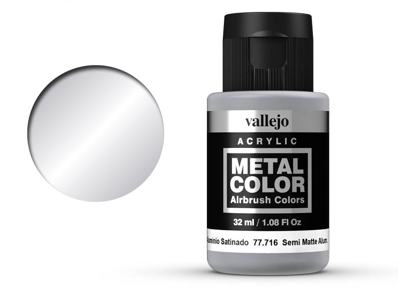 Farbe Vallejo Metal Color 77716 Semi Mate Aluminium (32ml)