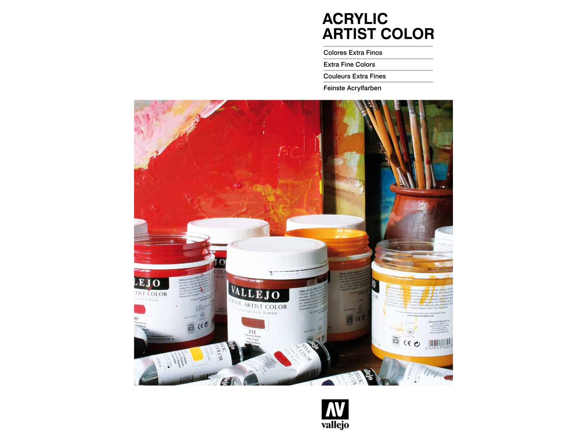 Vallejo CC015 Color Chart: Acrylic Artist Color