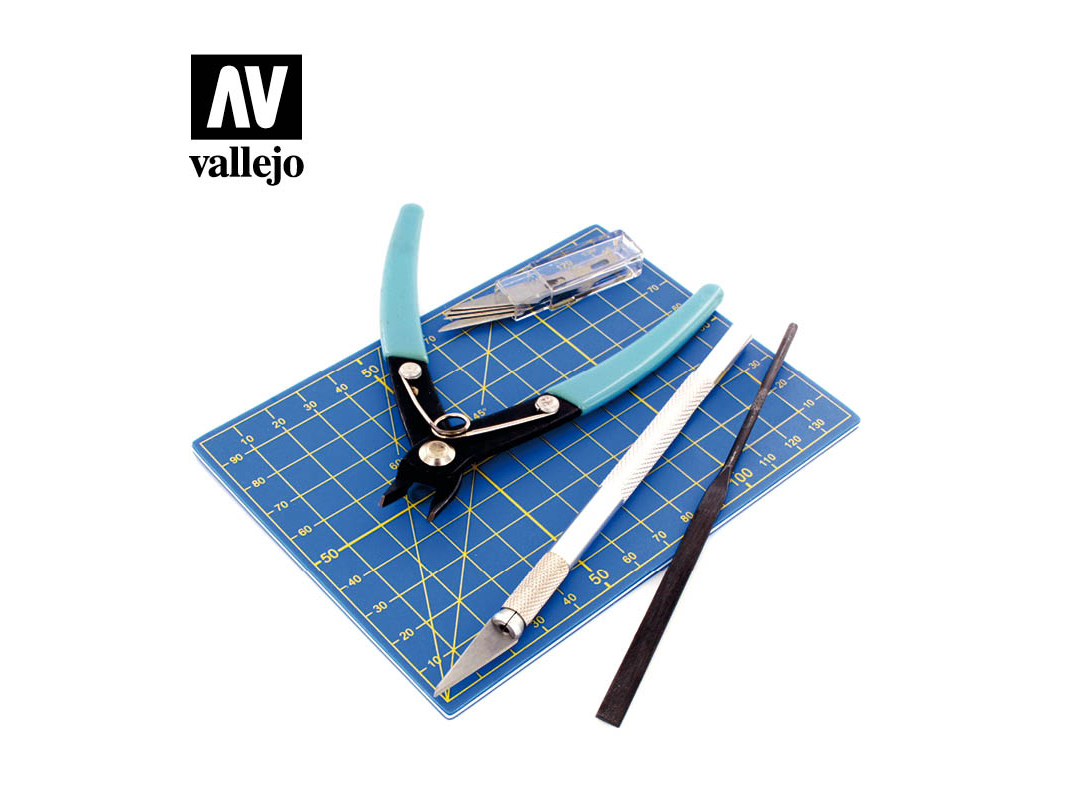 Vallejo T11001 9pc Plastic Modelling Tool set