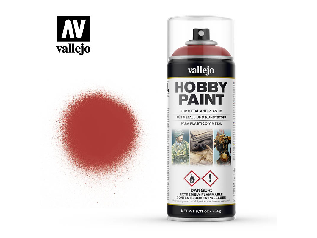 Vallejo Hobby Spray Paint 28016 Scarlet Red (400ml)