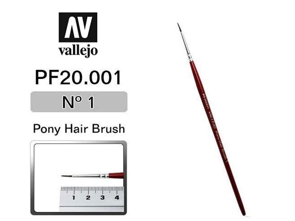 Vallejo Brush PF20001 Pony Hair, No.1