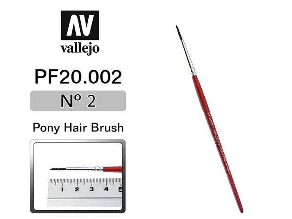 Vallejo Brush PF20002 Pony Hair, No.2