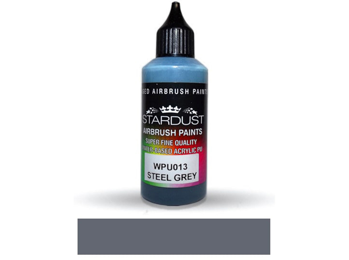Stardust WPU013 Airbrush PU 1K RC Art Color STEEL GREY 60ml