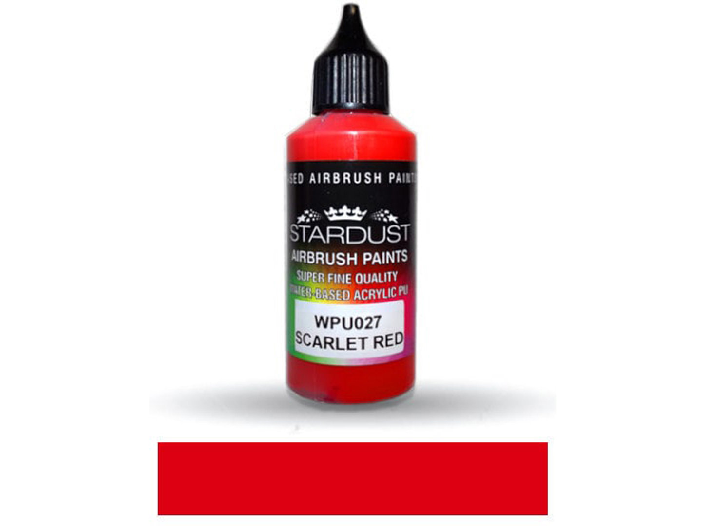 Stardust WPU027 Airbrush PU 1K RC Art Color SCARLET RED 60ml