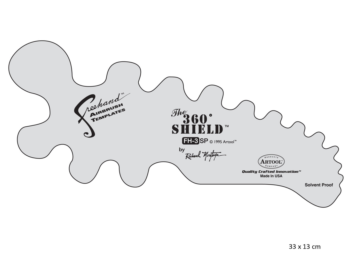 ARTOOL FH 3 SP The 360° Shield Freehand Airbrush Template by Richard Montoya