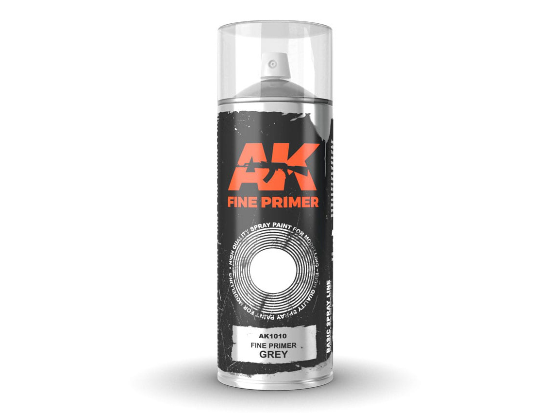 AK SPRAY AK1010 Fine Primer Grey (400ml) (2 nozzles)
