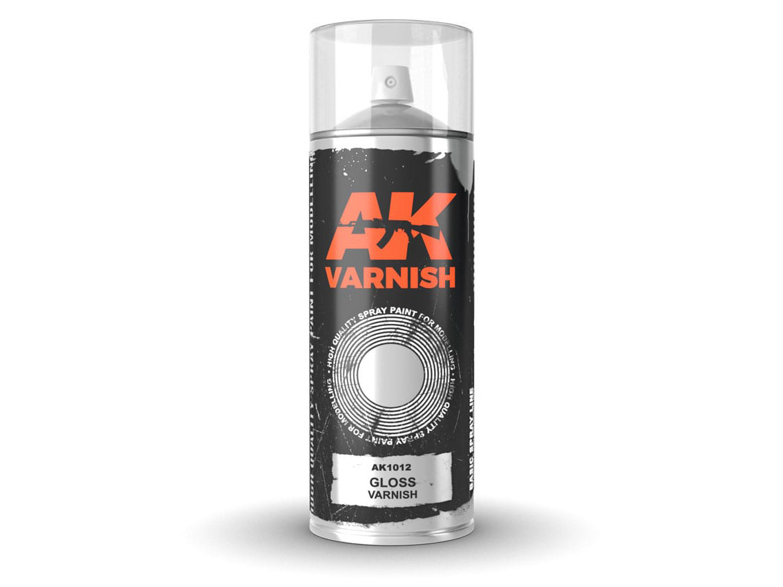 AK SPRAY AK1012 Gloss Varnish (400ml) (2 nozzles)