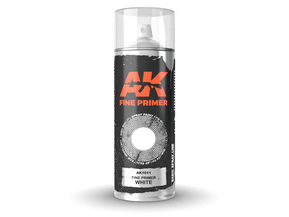 AK SPRAY AK1011 Fine Primer White (400ml) (2 nozzles)