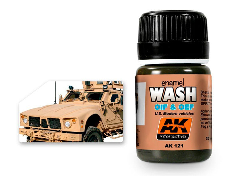 AK Weathering AK121 WASH FOR OIF & OEF - US VEHICLES (35ml)