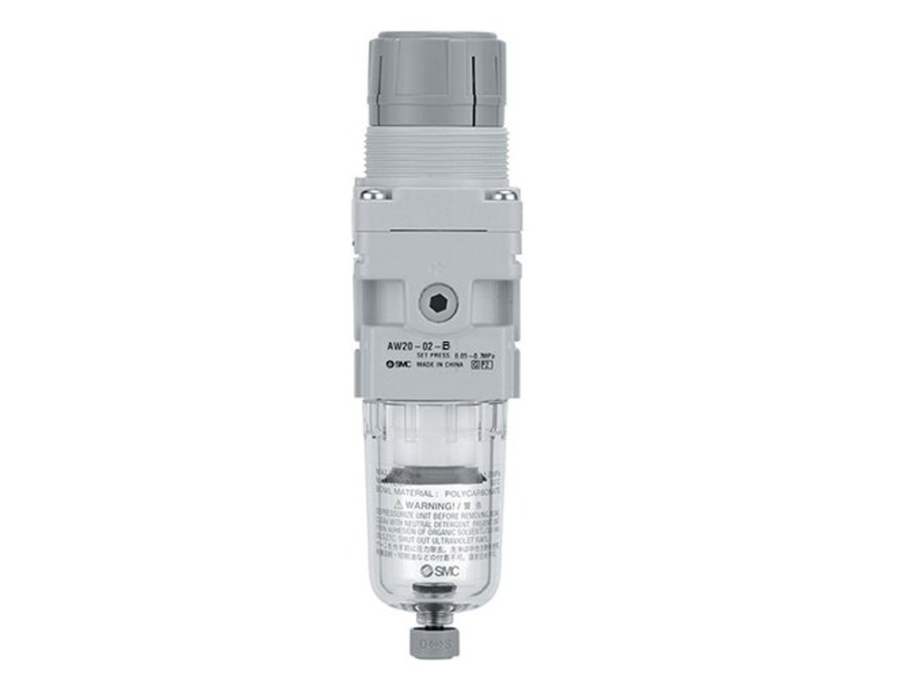 Harder & Steenbeck 132030 metalic pressure reducer with water separator, 2xG1/4"+G1/8" for manometer